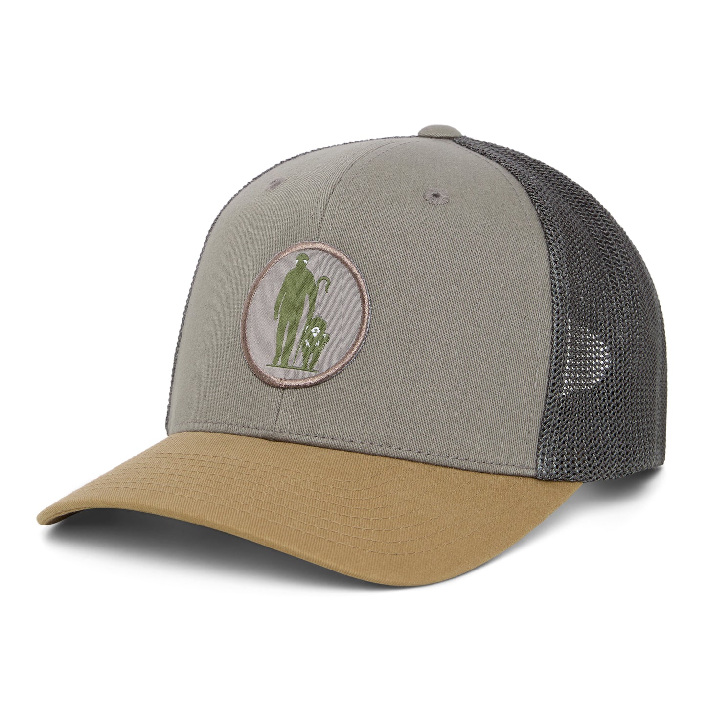Grey/Green Adjustable Cap