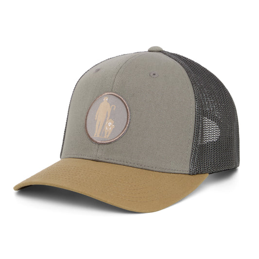Grey/Green Adjustable Cap