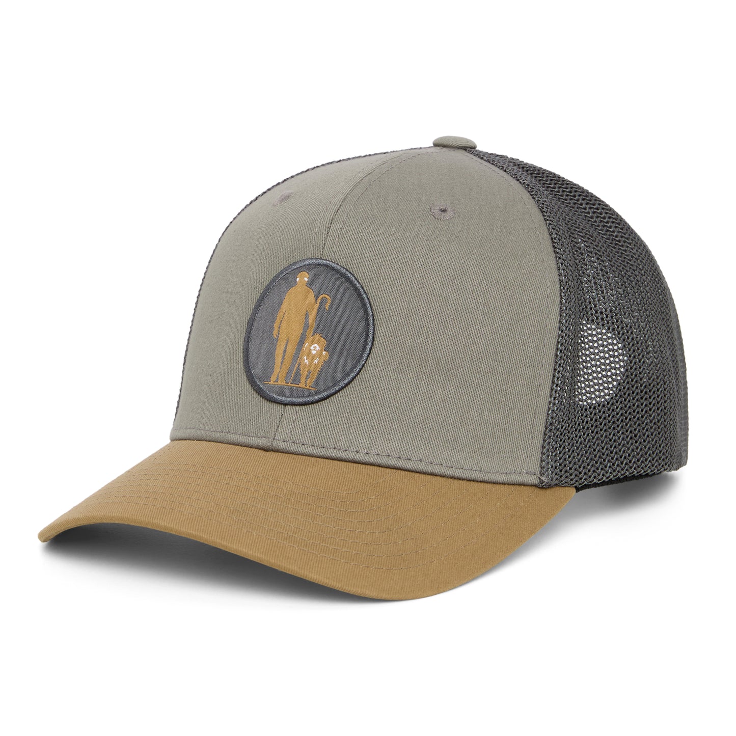 Grey/Green Adjustable Cap